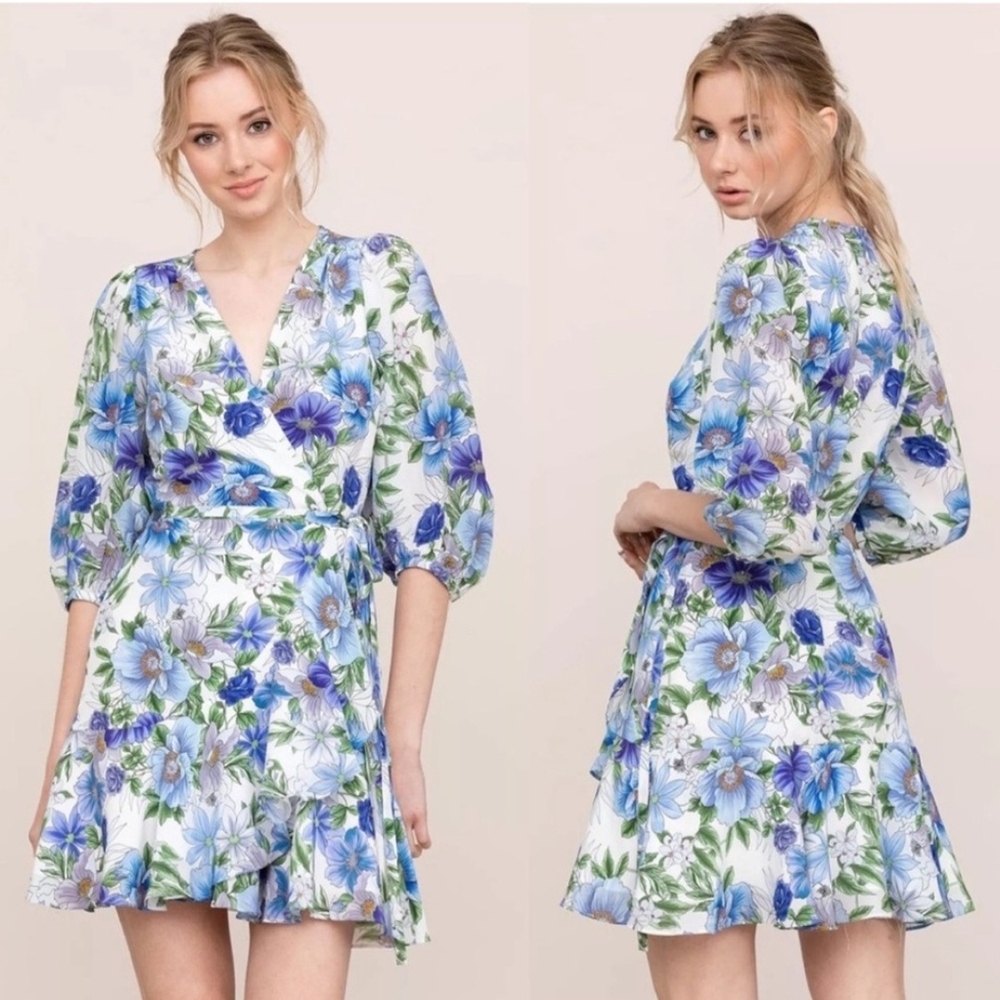 Yumi Kim Love Wins Silk Blend Wrap Dress